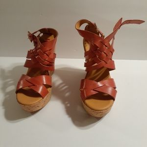 Womens shoes size 9.5 heels wedges